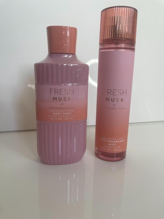 Other - Bath & Body works Duo Wash & Mist fresh musk nwt lot gift set skincare